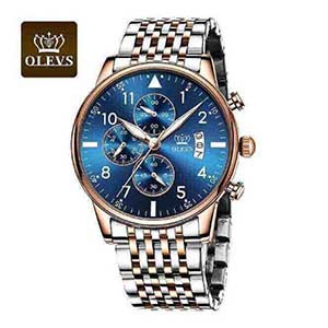 Olevs 2869 Men Luxury Gold Wristwatches