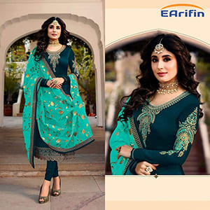 indian soft georgette three piece-7