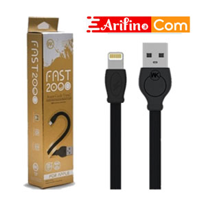 WK WDC-023 Fast Charging Cable for apple, 300 cm - Black