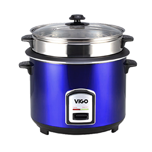Vigo Rice Cooker 1.8 L Blue Two Pot SS 40-06