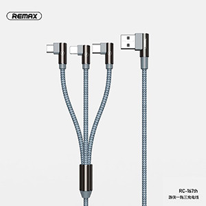 Remax 3 in 1 Data And Charging Cable For iPhone/Micro usb /Type-c