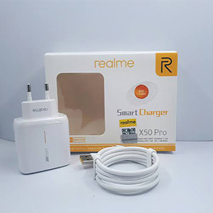 Realme X50 pro Smart Fast charging Charger 65 Watt Super Vooc Type C Data cable (1M)