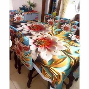 Dining Table Cloth & Chair Cover Set