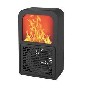 3D Flame Fireplace Heater Home Desktop Mini Electric Warmer Machine Winter Stove Radiator Hot Air Blower for Office Dormitory