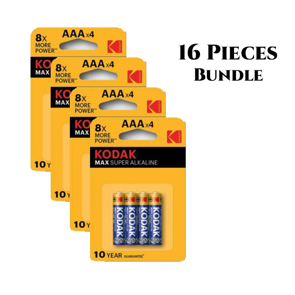 Kodak AAA (16 Pieces Bundle) MAX Alkaline Battery