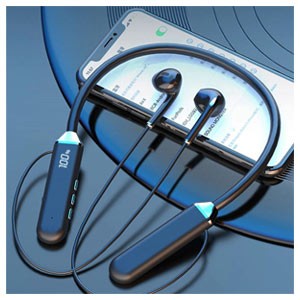 Wireless Neckband Bluetooth Headphones-Black