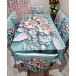 Premium Dining Table Cloth & Chair Cover Set