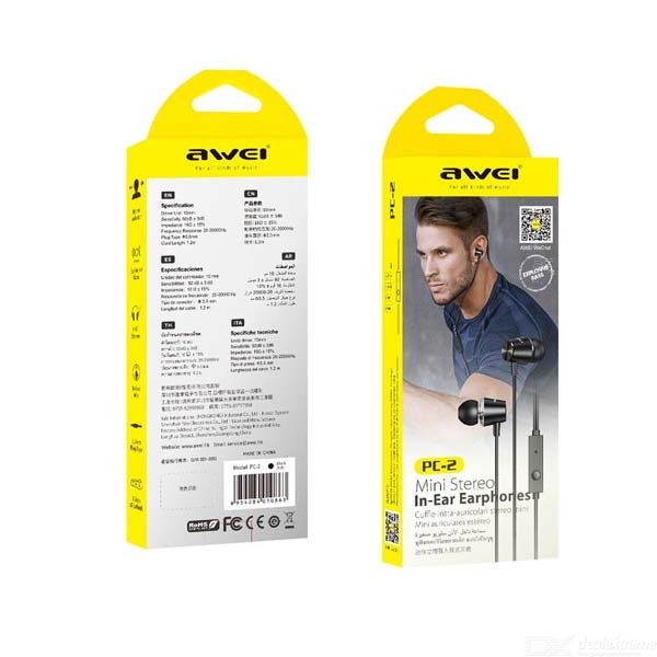 Awei wired online earphones