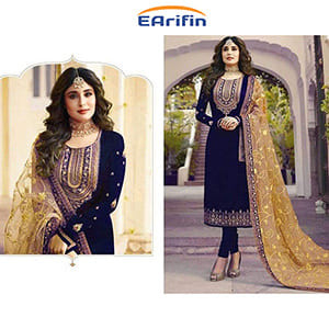 indian soft georgette three piece-1