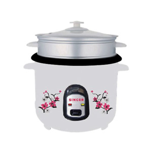 SINGER 2.8 Liter Rice Cooker (White)