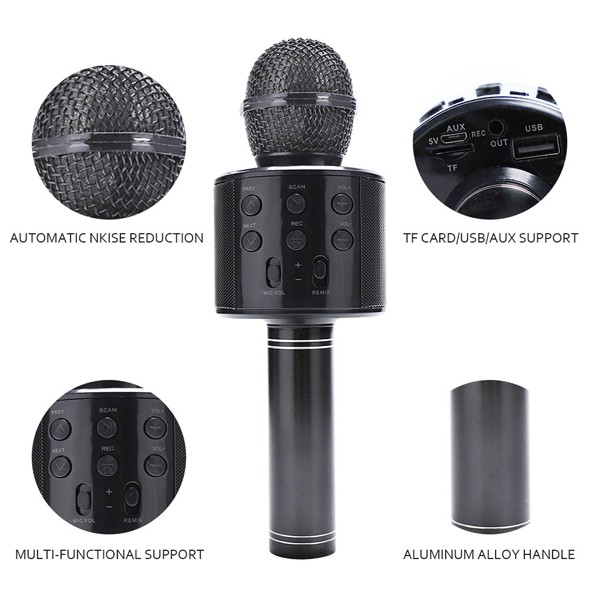 Handheld ktv wireless store microphone hifi speaker