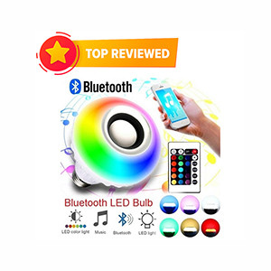 Smart (Pin System) Led Remote Control Bluetooth Speaker Bulb