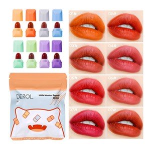 DEROL 8 Colour Little Monster Capsule Mini Lipstick Set